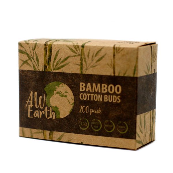 Doos met 200 bamboe wattenstaafjes