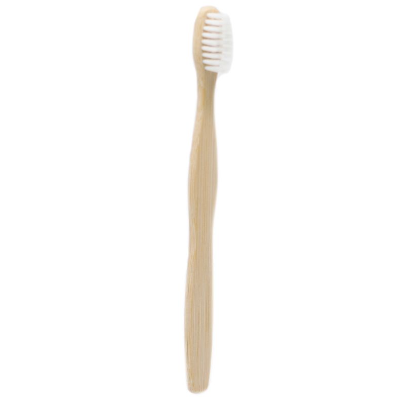 Bamboe Tandenborstel - Wit - Family Pack van 4 - Med Soft
