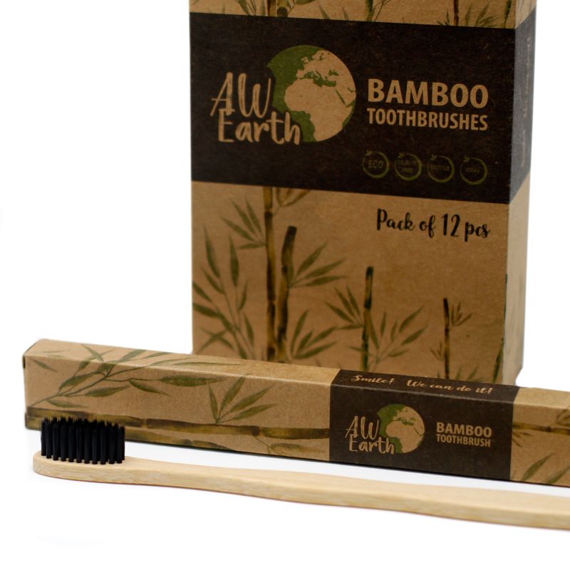 Bamboe Tandenborstel - Houtskool Medium Zacht