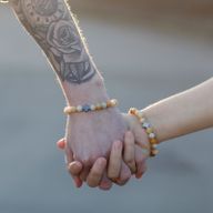 Set van 2 Edelstenen Vriendschaps Armbanden - Harmonie - Regenboog Edelstenen