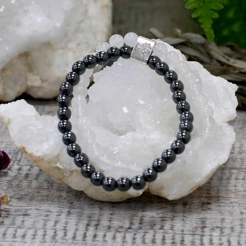 Dubbele Magnetische Edelsteen Armband - Steenkwarts