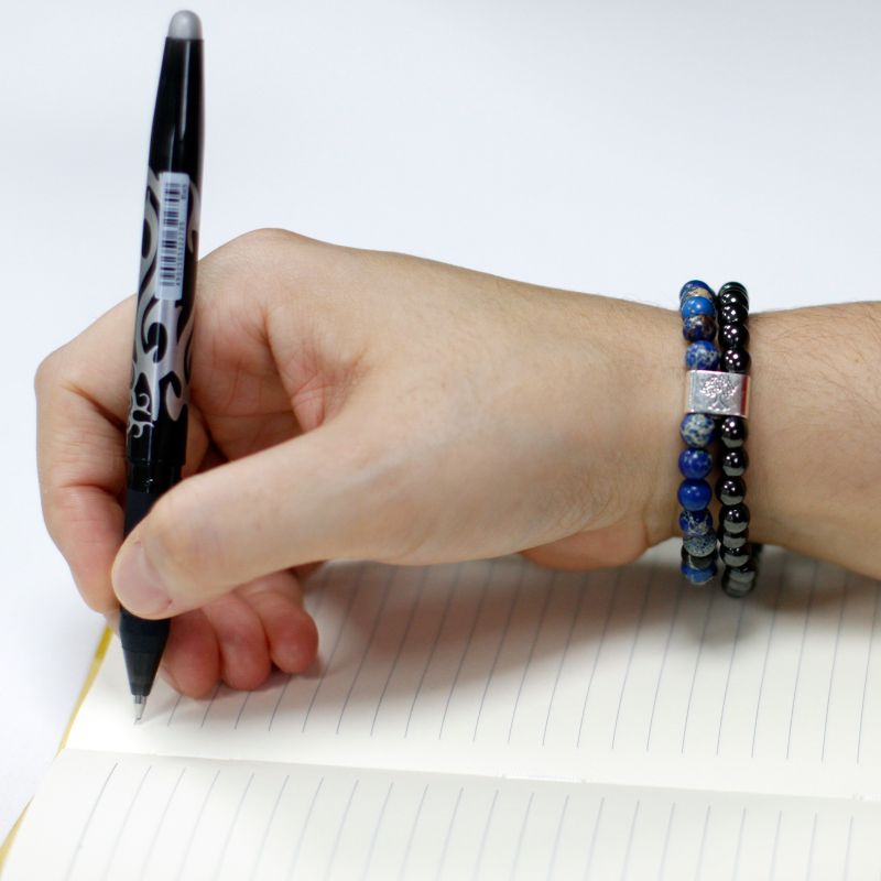 Dubbele Magnetische Edelsteen Armband - Sodaliet