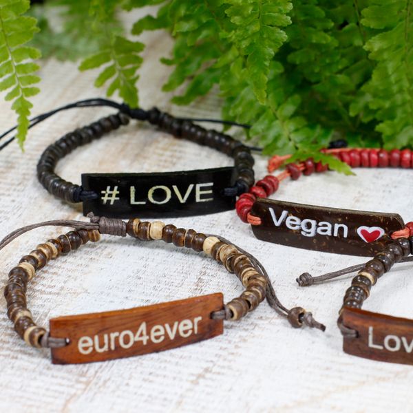 Kokos Slogan Armbanden - Euro4Ever