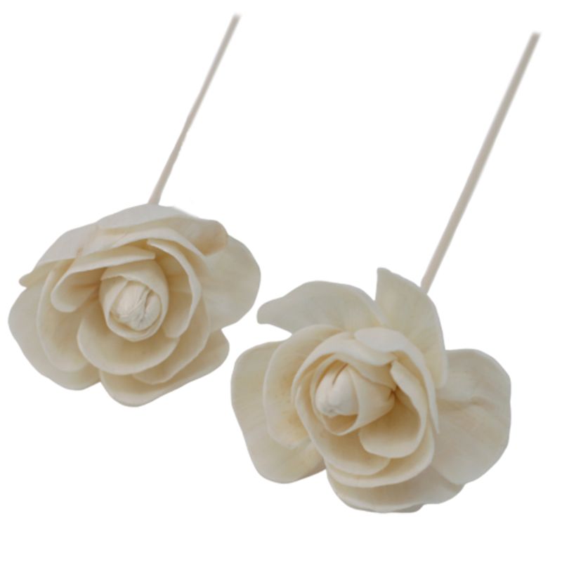 Natuurlijke Diffuser Bloemen - Roos aan Rietstengel