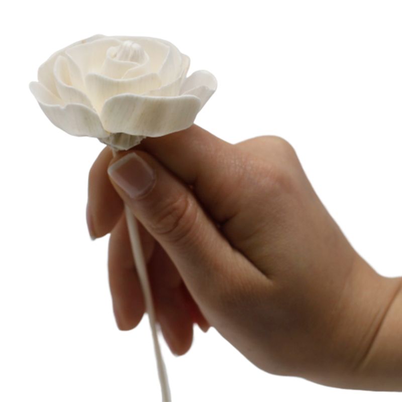 Natuurlijke Diffuser Bloemen - Roos aan Rietstengel