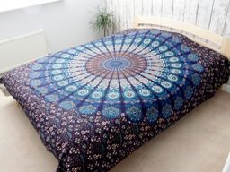 Bedsprei/Wandkleed Katoen - Dubbel - Klassieke Mandala - 235 x 210 cm