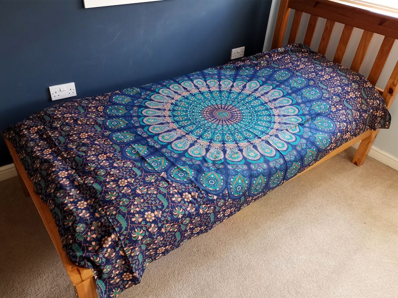 Bedsprei/Wandkleed Katoen - Enkel - Klassieke Mandala