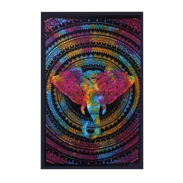 Bedsprei/Wandkleed Katoen - Dubbel - Olifant Hoofd - 235 x 210 cm