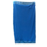 Katoenen Pareo Strandlaken - Hemels Blauw - 100 x 180 cm