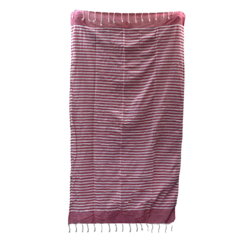 Katoenen Pareo Strandlaken - Hot Roze - 100 x 180 cm