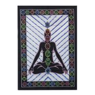 Wanddoek Katoen - Hand Geschilderd - Chakra Boeddha