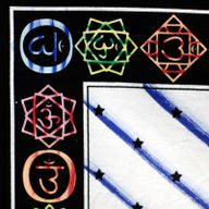 Wanddoek Katoen - Hand Geschilderd - Chakra Boeddha