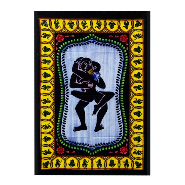 Wanddoek Katoen - Hand Geschilderd - Kamasutra
