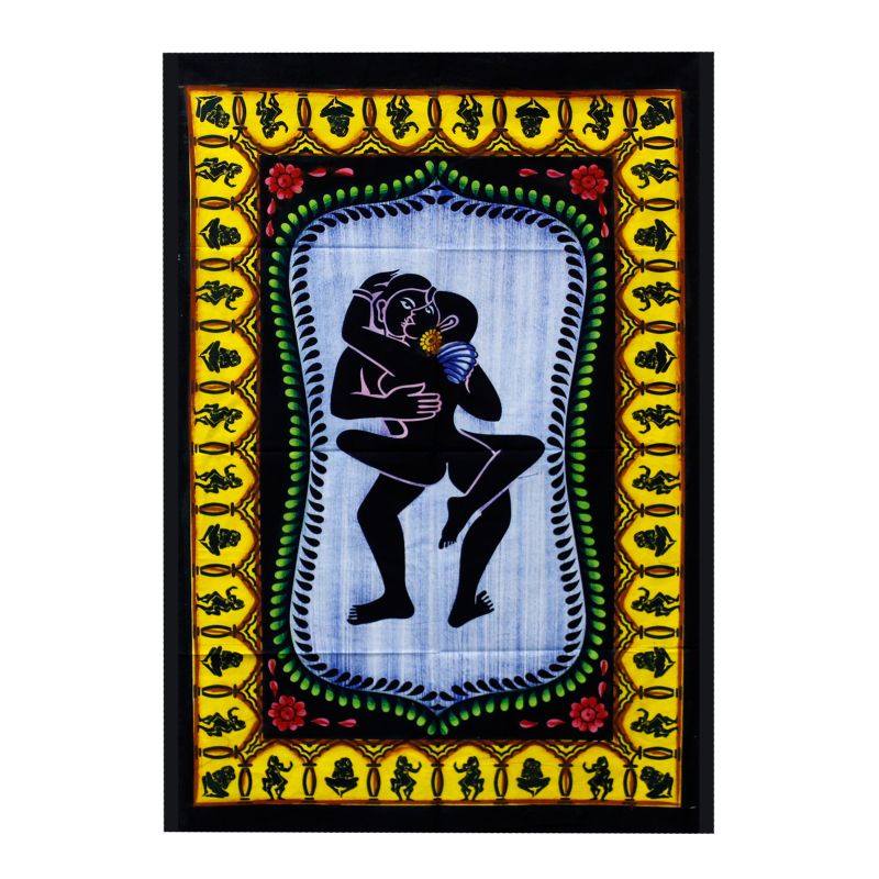 Wanddoek Katoen - Hand Geschilderd - Kamasutra