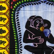 Wanddoek Katoen - Hand Geschilderd - Kamasutra