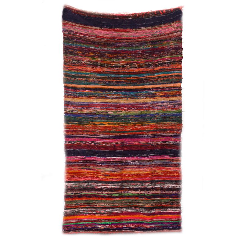 Indiase Recycled Tapijt - Rood - 150 x 90cm