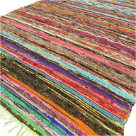 Indiase Recycled Tapijt - Groen - 151 x 90cm