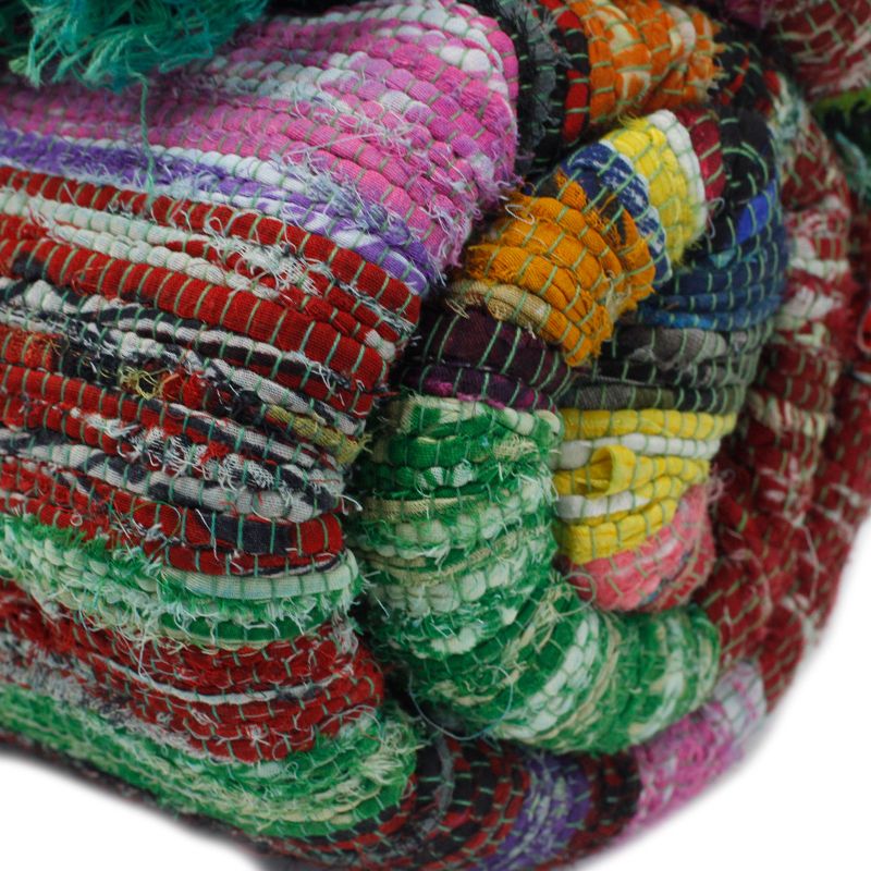 Indiase Recycled Tapijt - Groen - 151 x 90cm