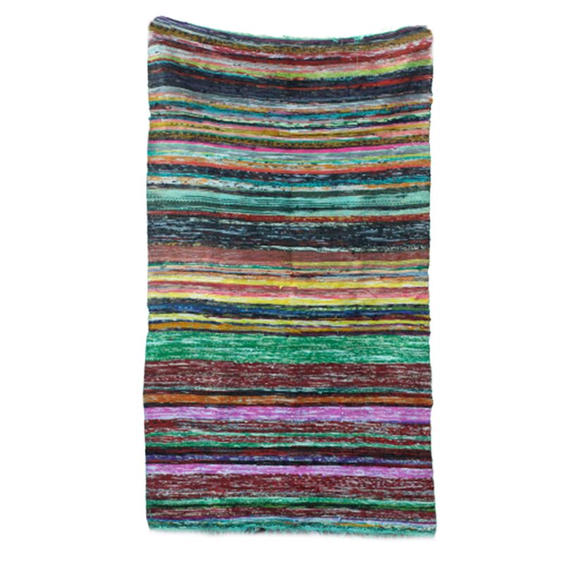 Indiase Recycled Tapijt - Groen - 151 x 90cm
