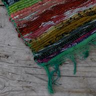Indiase Recycled Tapijt - Groen - 151 x 90cm