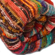 Indiase Recycled Tapijt - Oranje - 152 x 90cm