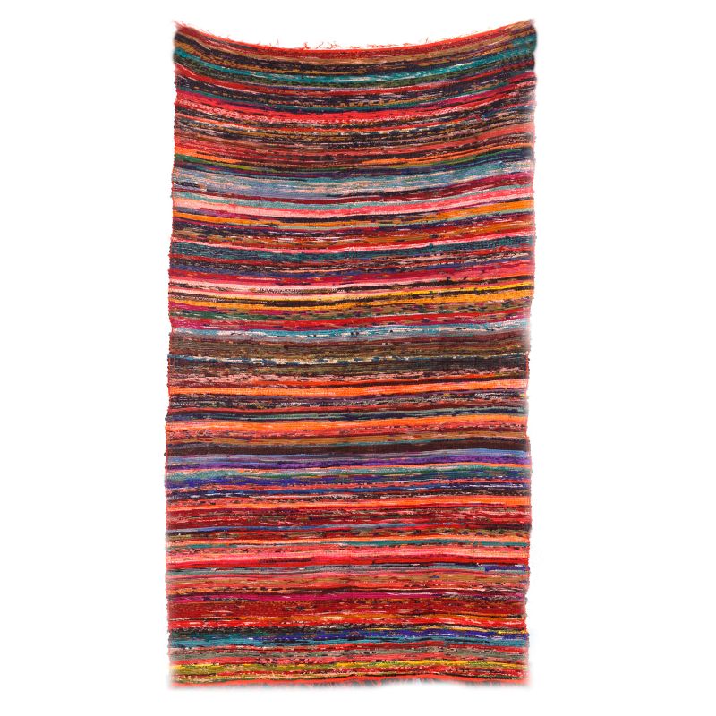 Indiase Recycled Tapijt - Oranje - 152 x 90cm
