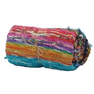 Indiase Recycled Tapijt - Blauw - 153 x 90cm