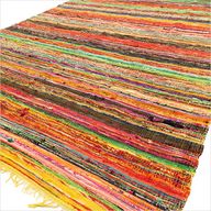 Indiase Recycled Tapijt - Geel - 154 x 90cm