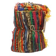 Indiase Recycled Tapijt - Geel - 154 x 90cm