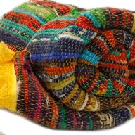 Indiase Recycled Tapijt - Geel - 154 x 90cm