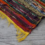 Indiase Recycled Tapijt - Geel - 154 x 90cm