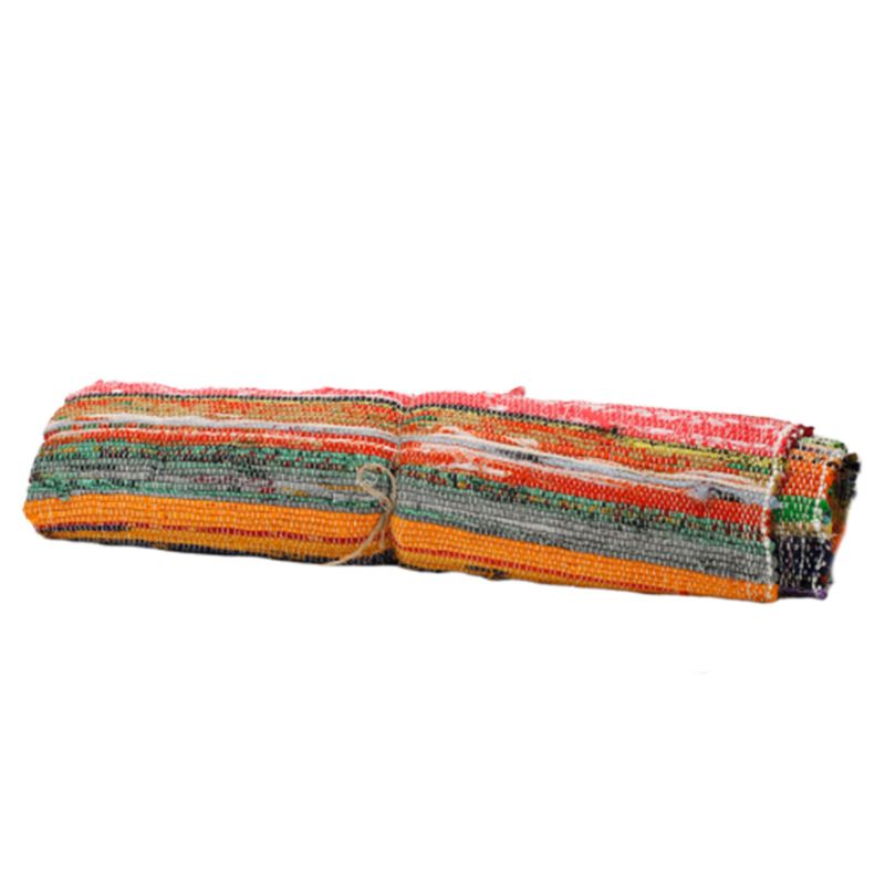 Indiase Recycled Tapijt - Naturel - 155 x 90cm