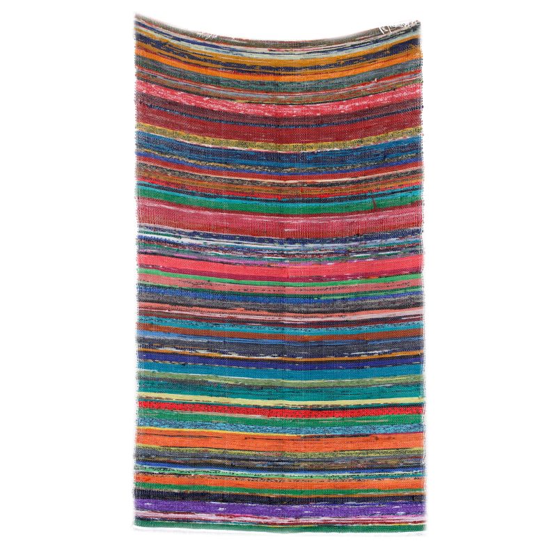 Indiase Recycled Tapijt - Naturel - 155 x 90cm