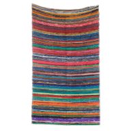 Indiase Recycled Tapijt - Naturel - 155 x 90cm
