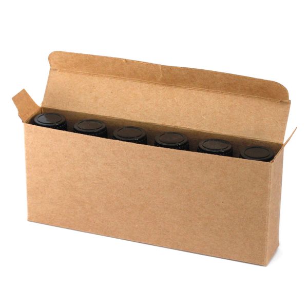 Verpakkings doosjes voor 6 x 10ml - Olie flesjes - Bruin