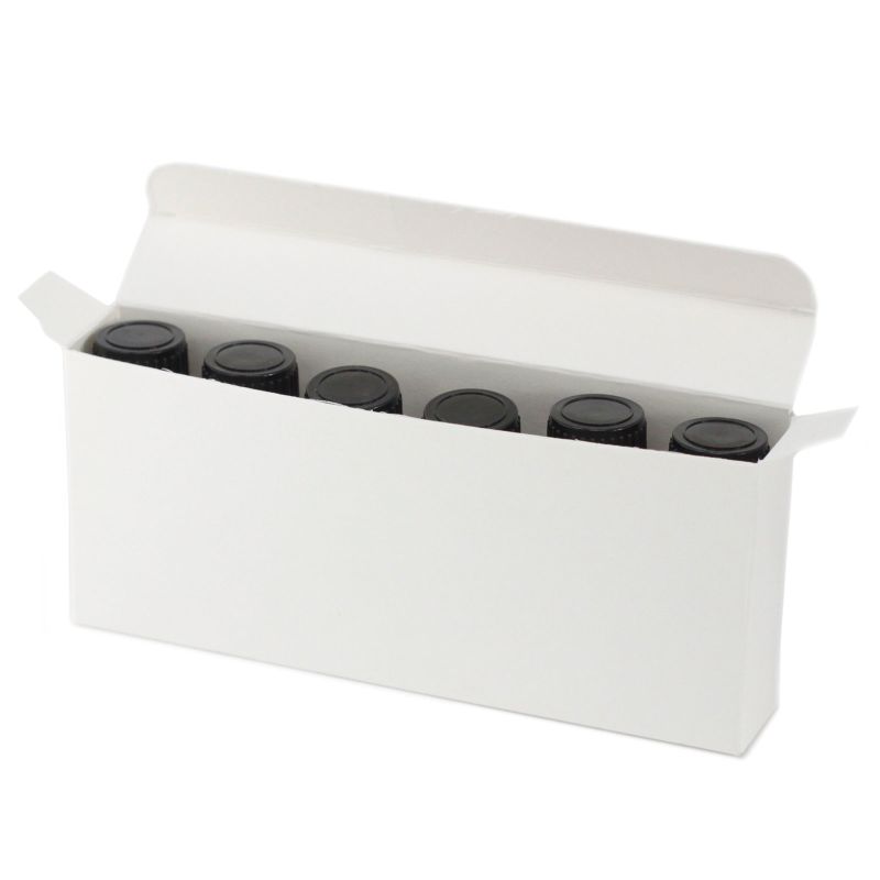 Verpakkings doosjes voor 6 x 10ml - Olie flesjes - Wit