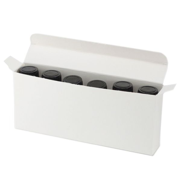 Verpakkings doosjes voor 6 x 10ml - Olie flesjes - Wit