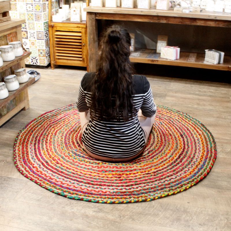 Gerecycled Katoen - Rond - 150 cm