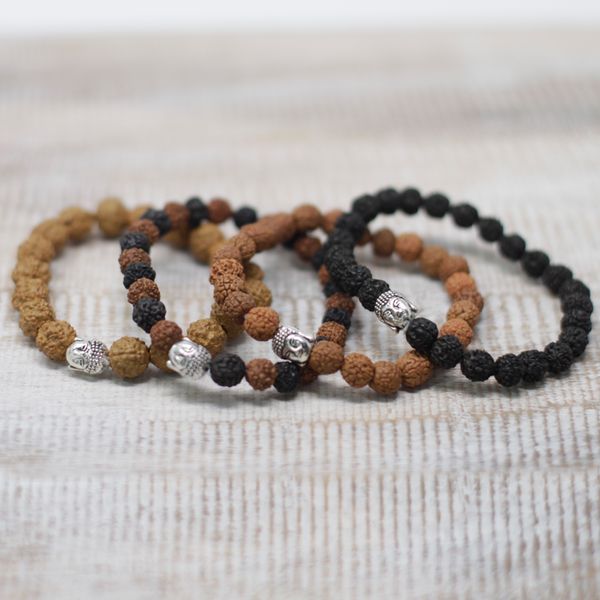 Rudraksha Boeddha Armbanden - Mix