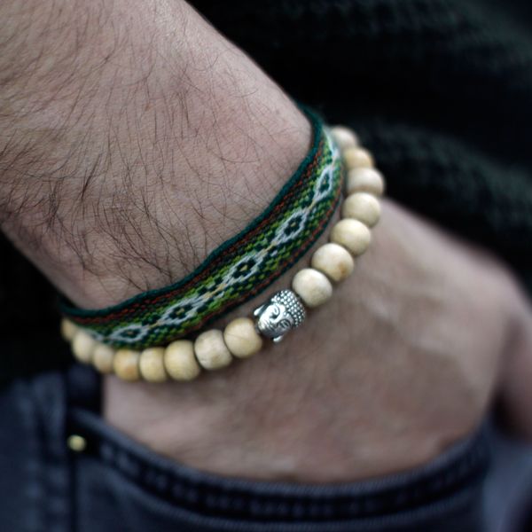 Geparfumeerde Sandaalkralen en Boeddha - Armbanden