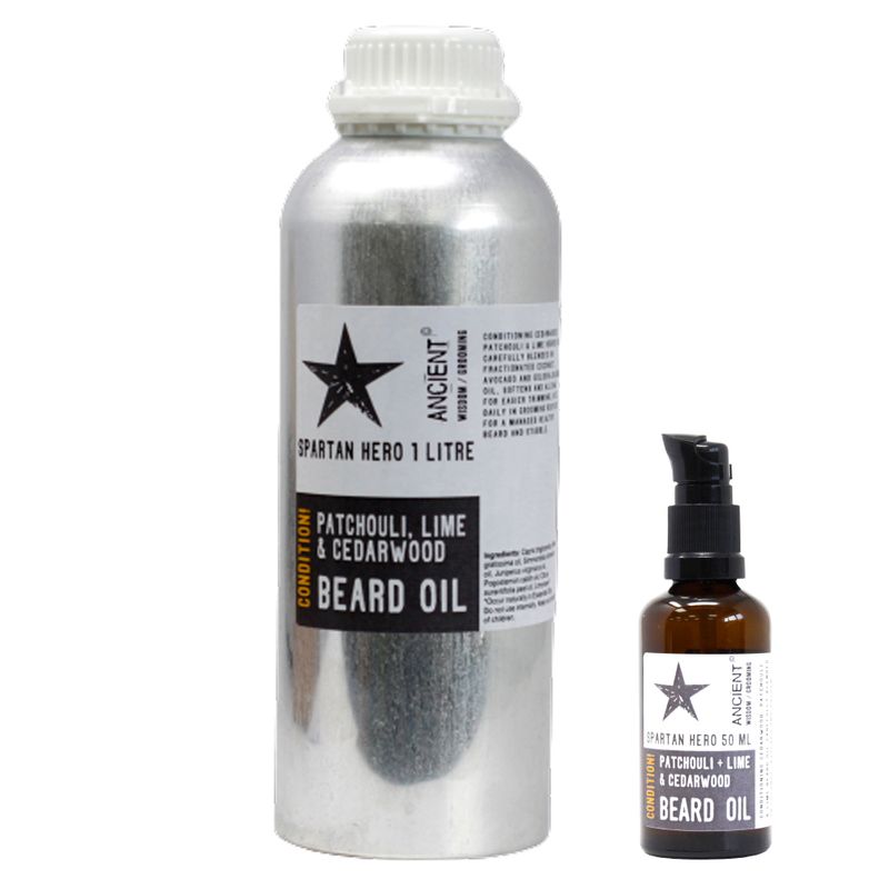 Baard Olie - 1 Liter - Spartaanse Held - Conditioneering!