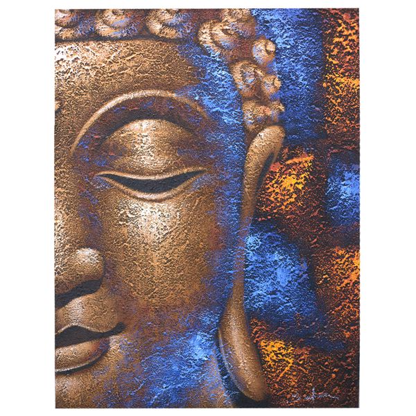 Boeddha Schilderij - Koper Gezicht