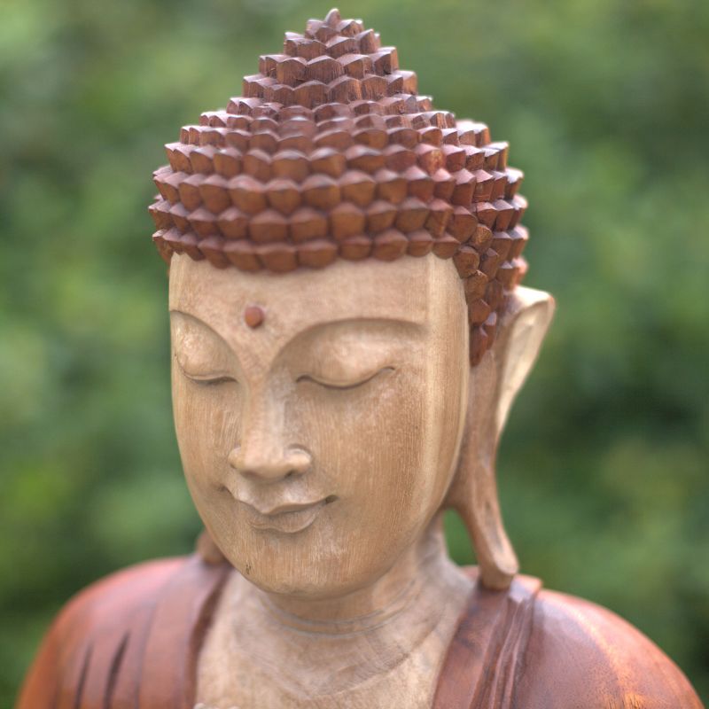 Handgesneden Boeddha Beeld - 40cm - Welkom