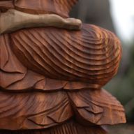 Handgesneden Boeddha Beeld - 30cm - Nadenken