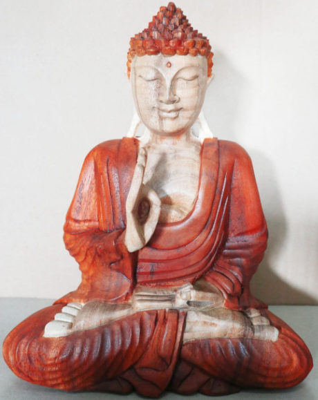 Handgesneden Boeddha Beeld - 30cm - Kennisoverdracht