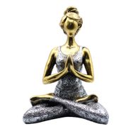Yoga Beeldje - Vrouw - Brons & Zilver - 24cm