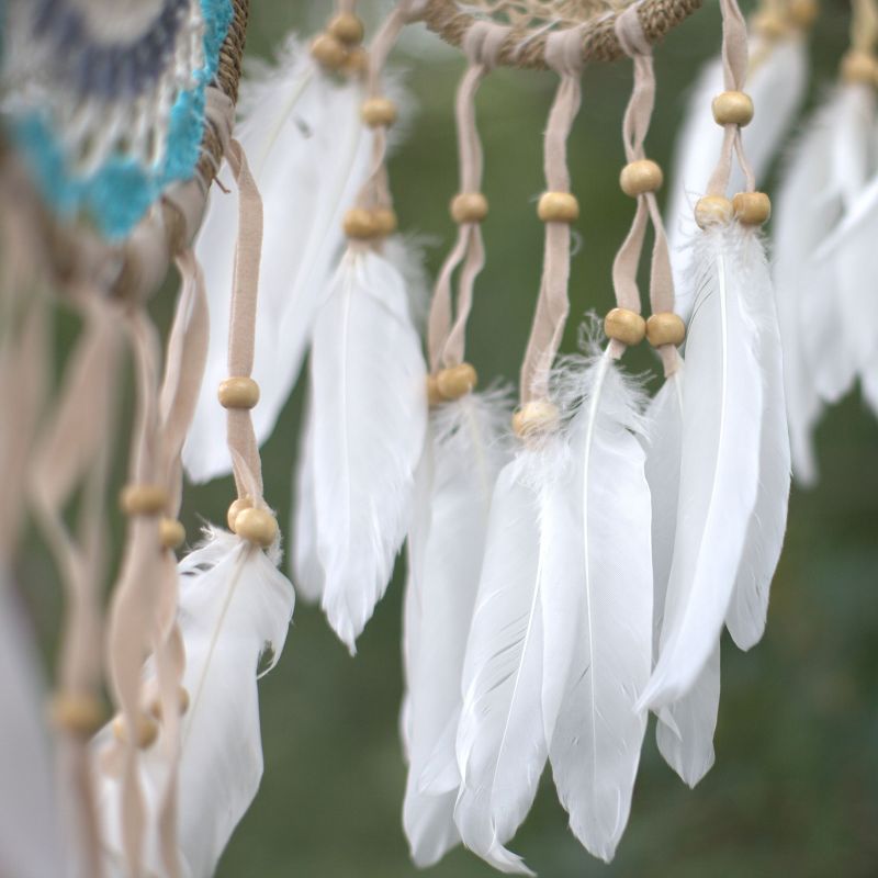 Pastel Roze Macramé Dromenvanger - 16cm (Mixed Kleuren)