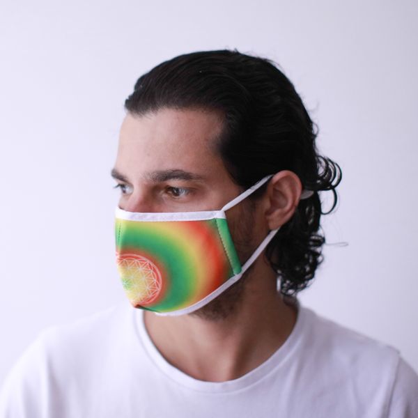 Herbruikbare Modieuse Gezichtsmaskers - Levensbloem (Volwassen)