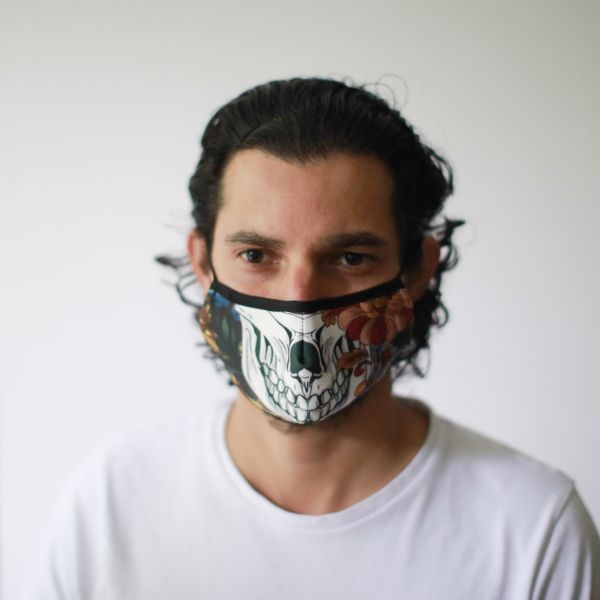 Herbruikbare Modieuse Gezichtsmaskers - Kleurijke Calavera (Kinderen)