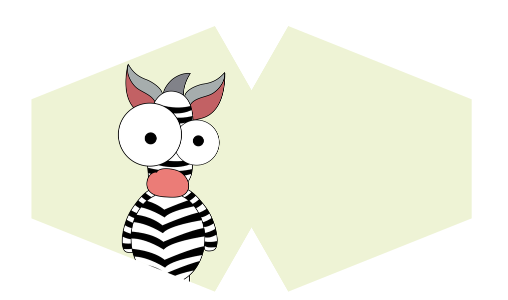 Herbruikbare Modieuse Gezichtsmaskers - Zebra (Kinderen)